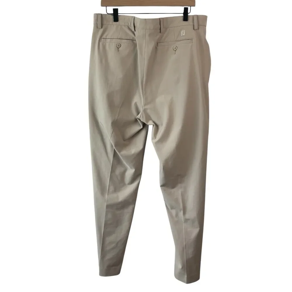 FJ Foot Joy Mens Pants 38x‎ 29 Beige Golf Chino Traditional Performance Stretch
